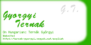 gyorgyi ternak business card
